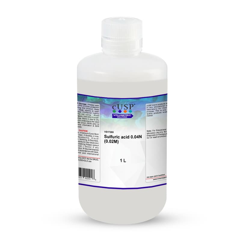 Sulfuric Acid 0.040N (0.020M) - 1L