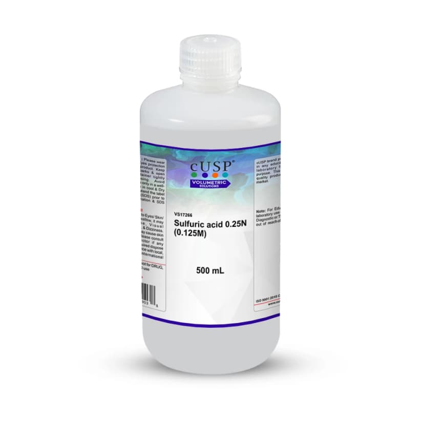 Sulfuric Acid 0.250N (0.125M) - 500mL