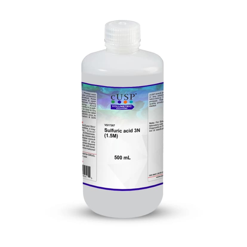 Sulfuric Acid 3N (1.5M) - 500mL