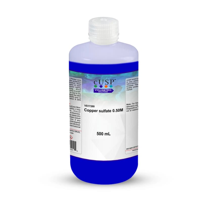 Copper Sulfate 0.50M - 500mL
