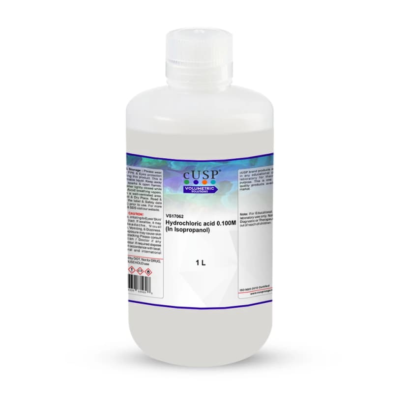 Hydrochloric Acid 0.100N in Isopropanol - 1L