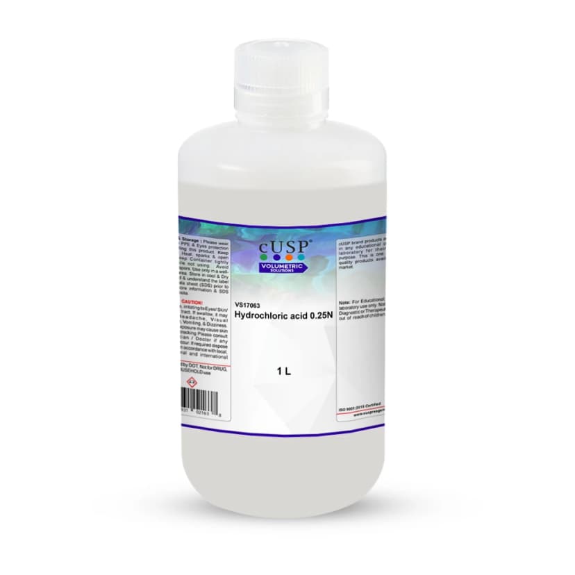 Hydrochloric Acid 0.250N - 1L