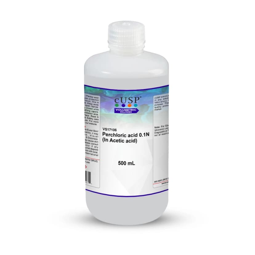 Perchloric Acid 0.100N in Acetic Acid - 500mL