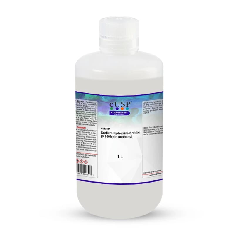 Sodium Hydroxide 0.100N (0.100M) In MeOH - 1L