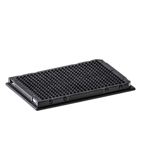 AMPLATE OPAQUE SKIRT. 384 WELLS PLATES BLACK