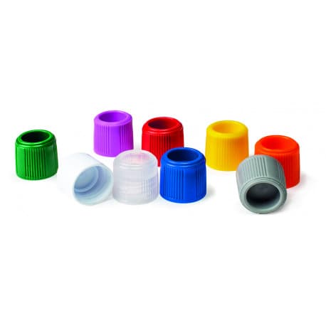 SCREW CAP LIP SEAL FOR SAMPLE TUBE RED