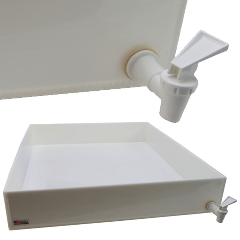 Tray Dispensing, w/Spig HDPE 24x18x6" ID, 1/EA
