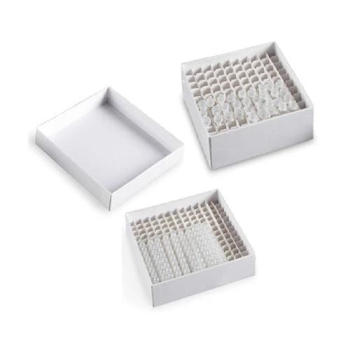 Cardboard Cryogenic Freezer Box, 0.2mL Tube, White
