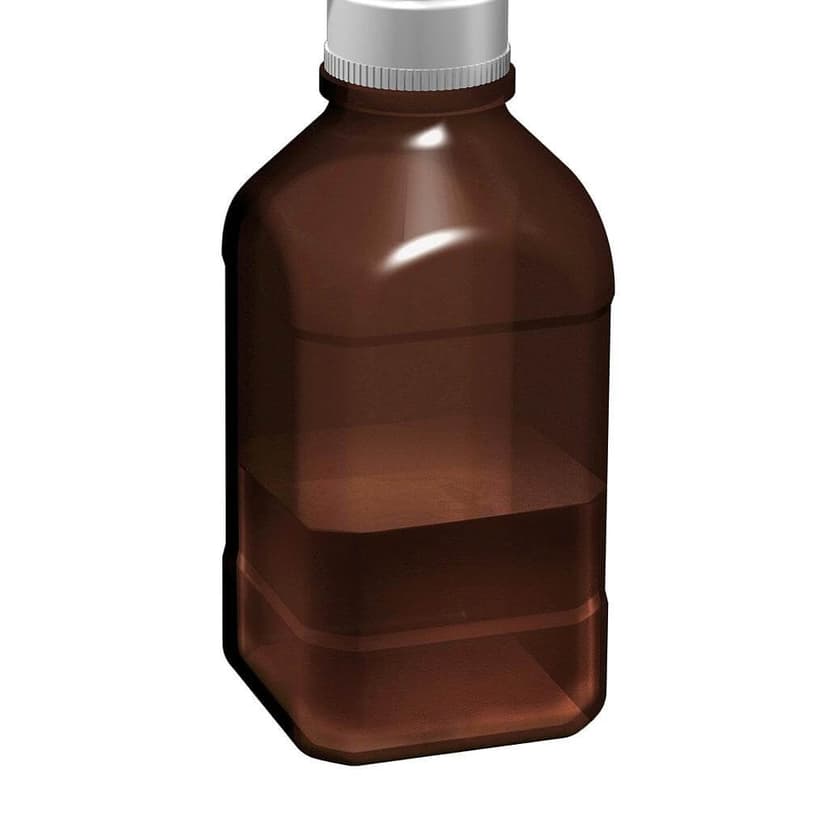 1Ltr Amber Autoclavable Bottle, 45mm thread