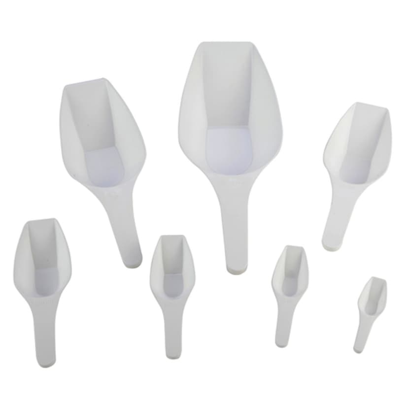 Scoop Measuring Flat Bottom, PP 25mL, 4/CS