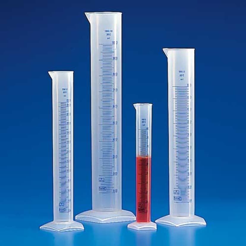 Cylinder Molded Graduated, PP 500mL, 8/CS