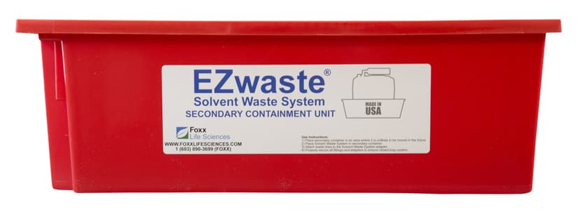 EZwaste® Secondary Container Spill Basin, Safety Tray for 1 L-10 L to 2.5 Gallon) Carboys, Bottles, and DOT Waste Containers, 1/EA