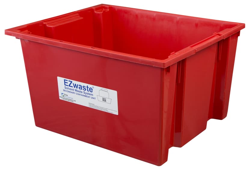 EZwaste® Secondary Container Spill Basin, Safety Tray for 20 L-60 L (5 to 15 Gallon) Carboys, Bottles, and DOT Waste Containers, 1/EA