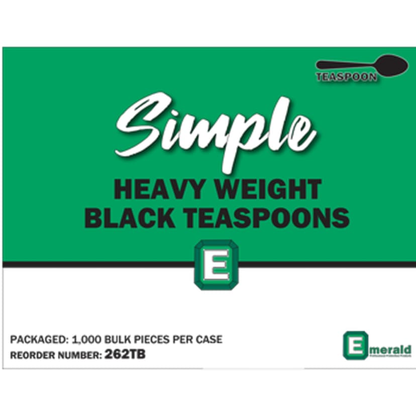 Heavy Weight Black - 5.5 gm, Soup Spoon, 1000/Pk