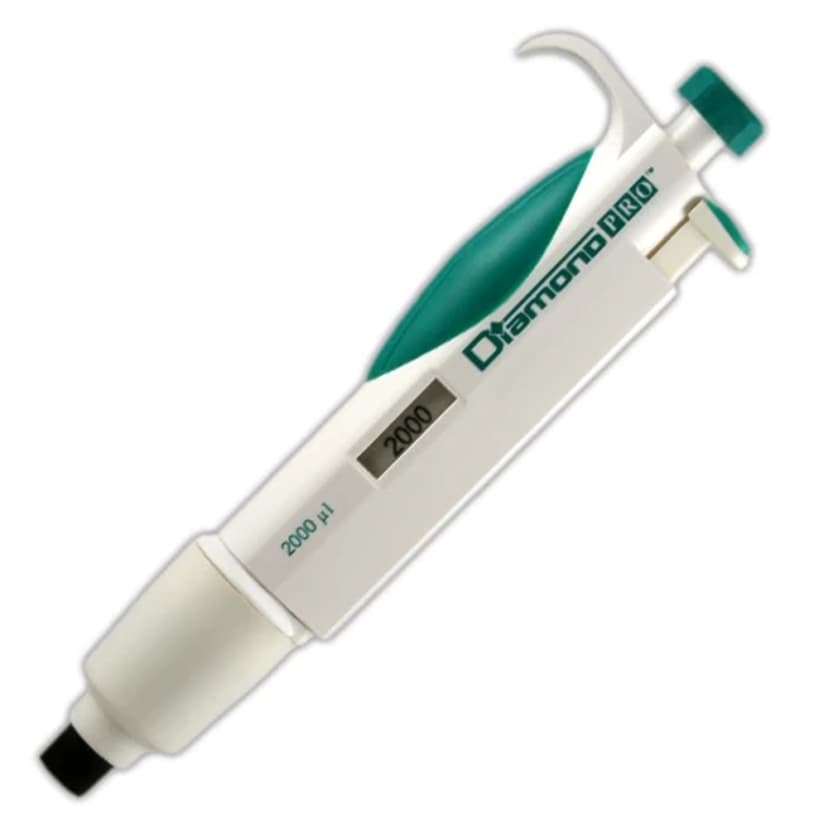 Pipette, Diamond PRO, Fixed Volume, 2000µL (2mL), Light Green