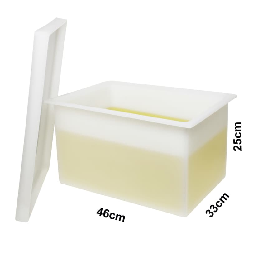 TANK,PE,RECTANGULAR,WITH/LID,10GALLON