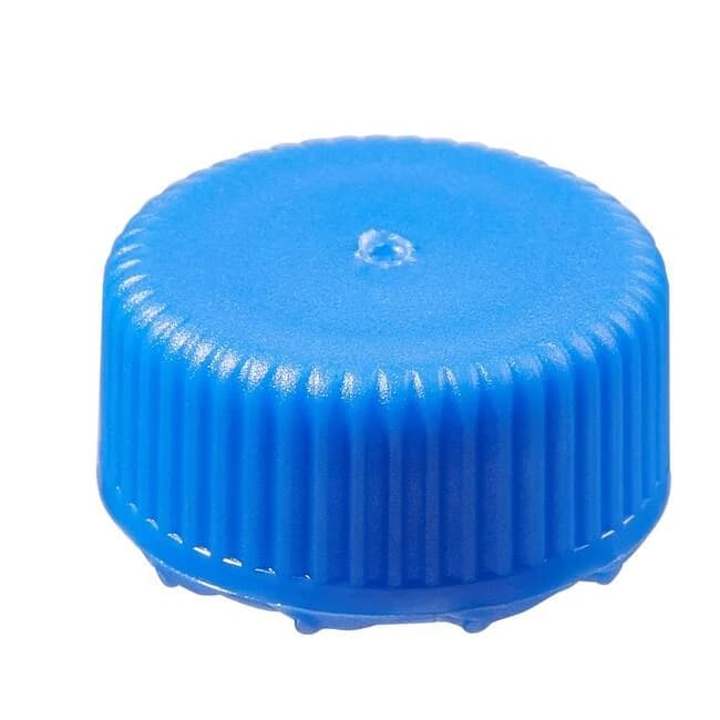 Closure, Micro Packaging Vial, Low Profile, STERILE, 11 mm PPCO Closure, Blue (11 mm)