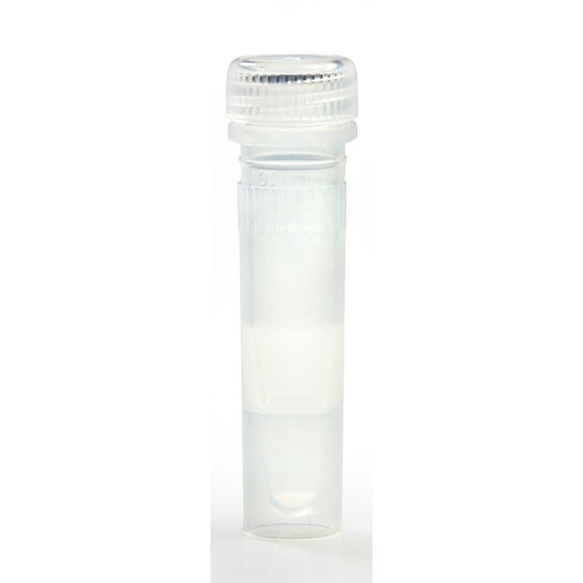 0.5ml Free Standing MC Tube with Screw Cap & O-Ring, Attached, Clear