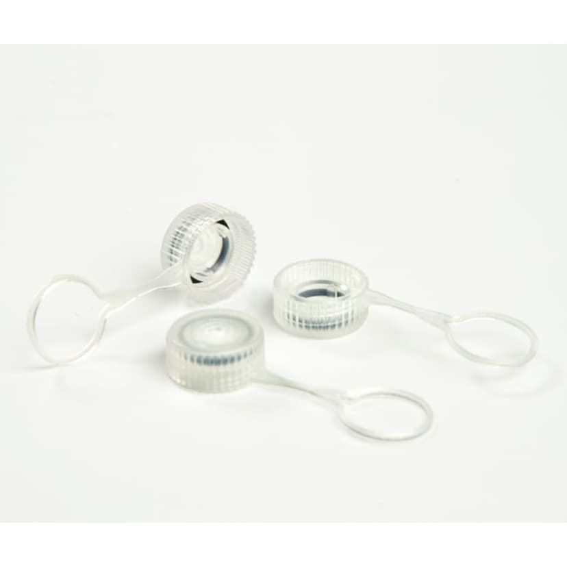 Tether Screw Cap w O-ring,Nat CapNoTube,St Ebeam500xPK,5KxCS