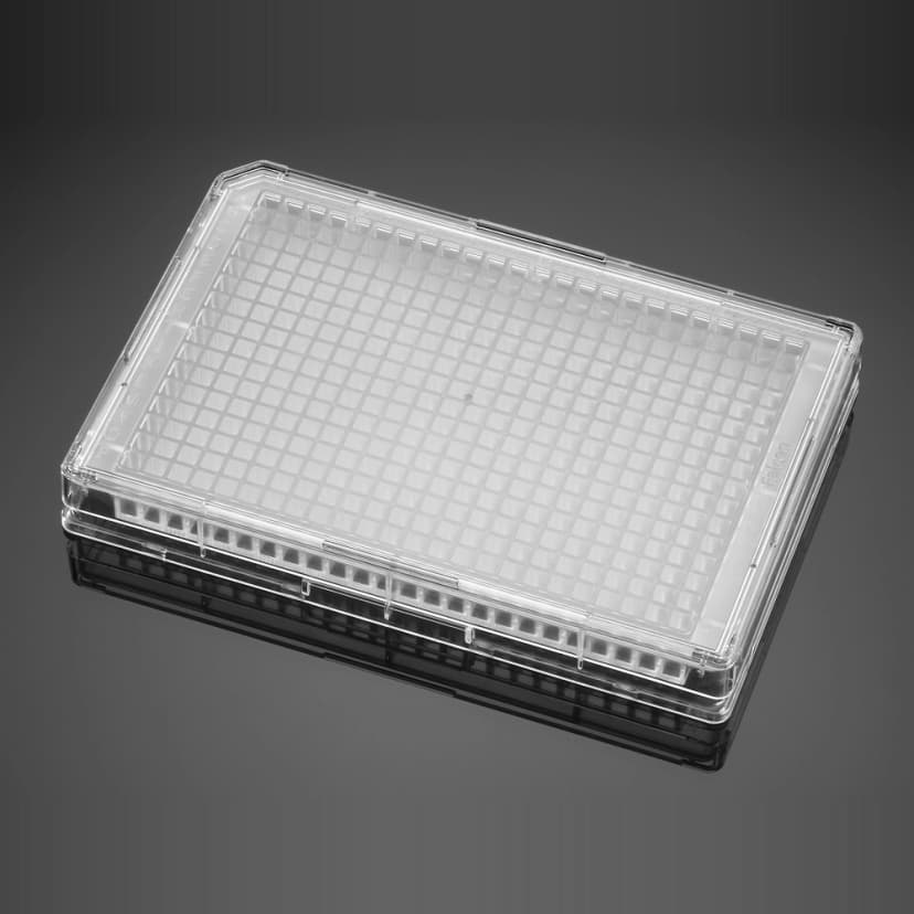 Corning BioCoat Collagen I 384 Well Clear Flat Bottom TC-Treated Microplate, with Lid,5/Case