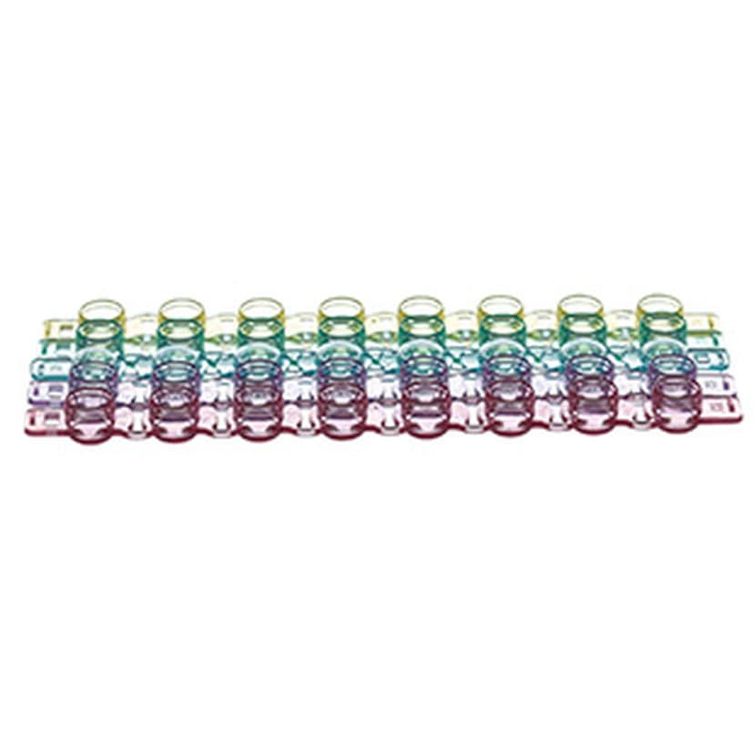 SAPPHIRE 8 CAP STRIP, ASSORTED, F.6732xx