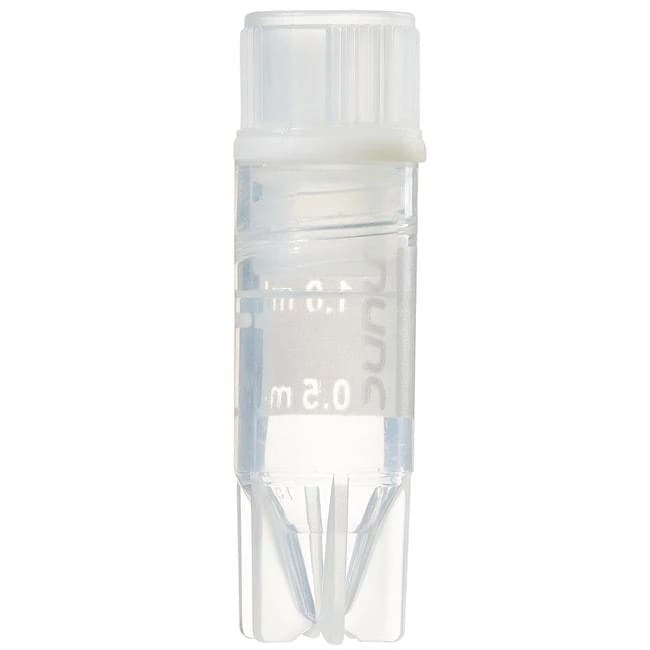 CryoTube Vial Int Thread Conical Btm Starfoot PP Screw Stopper Sterile PP 1.0 mL 50/Bag