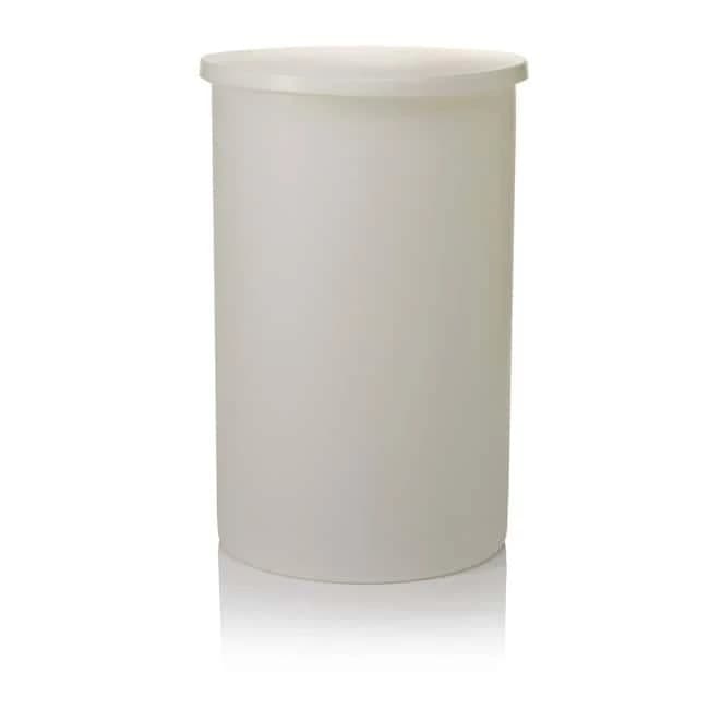 Cylindrical Tank with Cover Lightweight HDPE 7-1/2 gallon