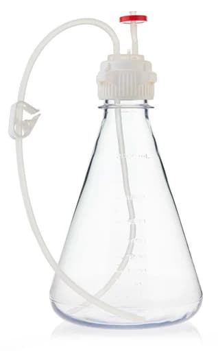 EZBio® Flask Assembly 2L VersaCap® 53B, PC, No Baffle EZBio Tubing w/ Plug and Vented w/ Diptube