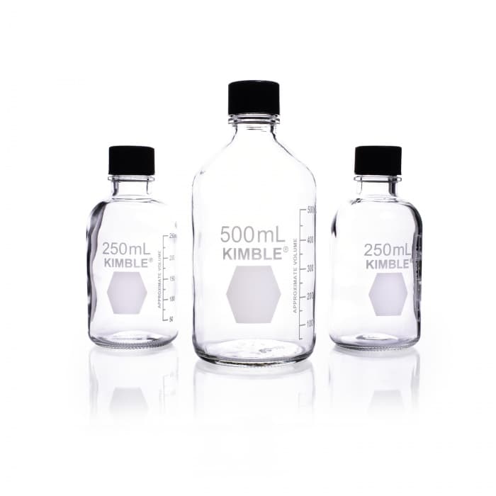 Storage / Media Bottles, Rubber Lined Cap