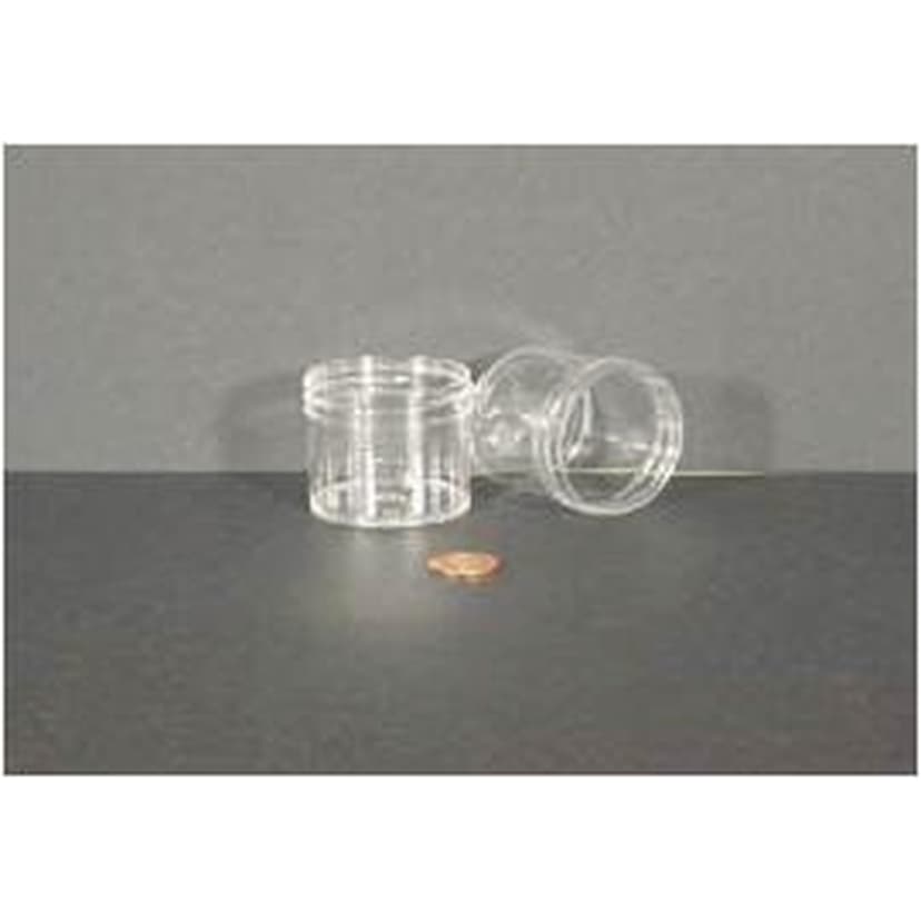 Jar, Wide Mouth, 60mL (2oz), PS, 53mm Opening, 1 13/16 x 1 11/16" (Screw Cap Packaged Separately)