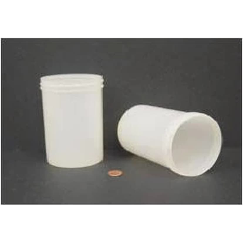 Jar, Wide Mouth, 600mL (20oz), PP, 89mm Opening, 3 1/8 x 5" (Screw Cap Packaged Separately)