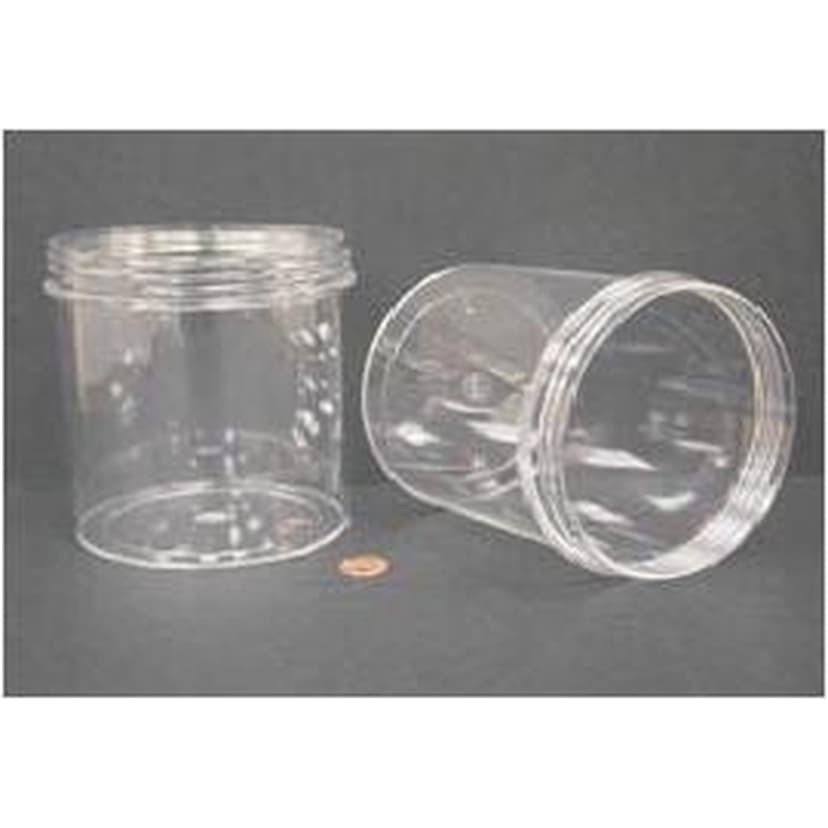 Jar, Wide Mouth, 1200mL (40oz), PS, 120mm Opening, 4 3/8 x 5 1/16" (Screw Cap Packaged Separately)