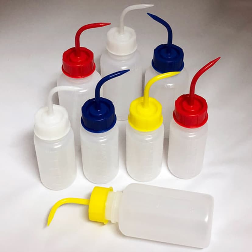 Washbottle WM, LDPE 500mL Red, 6/PK