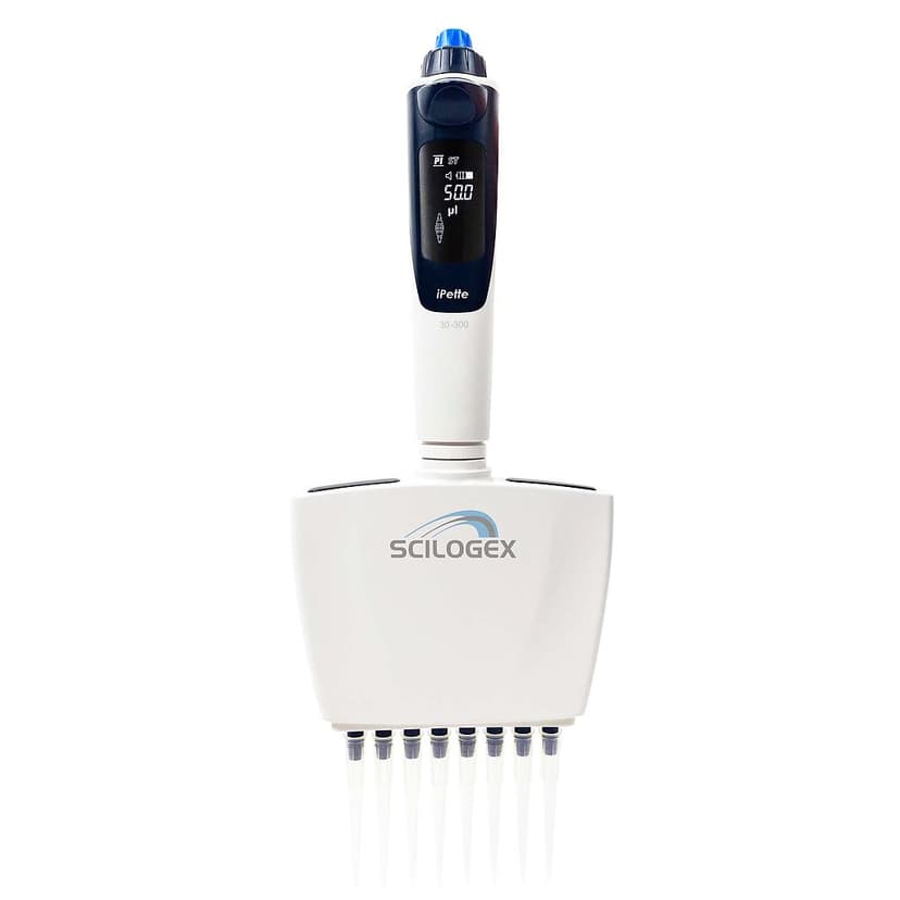 iPette Plus 8-Channel Electronic Pipettor, 10-100ulul, 110-220V, 50/60Hz, UK Plug