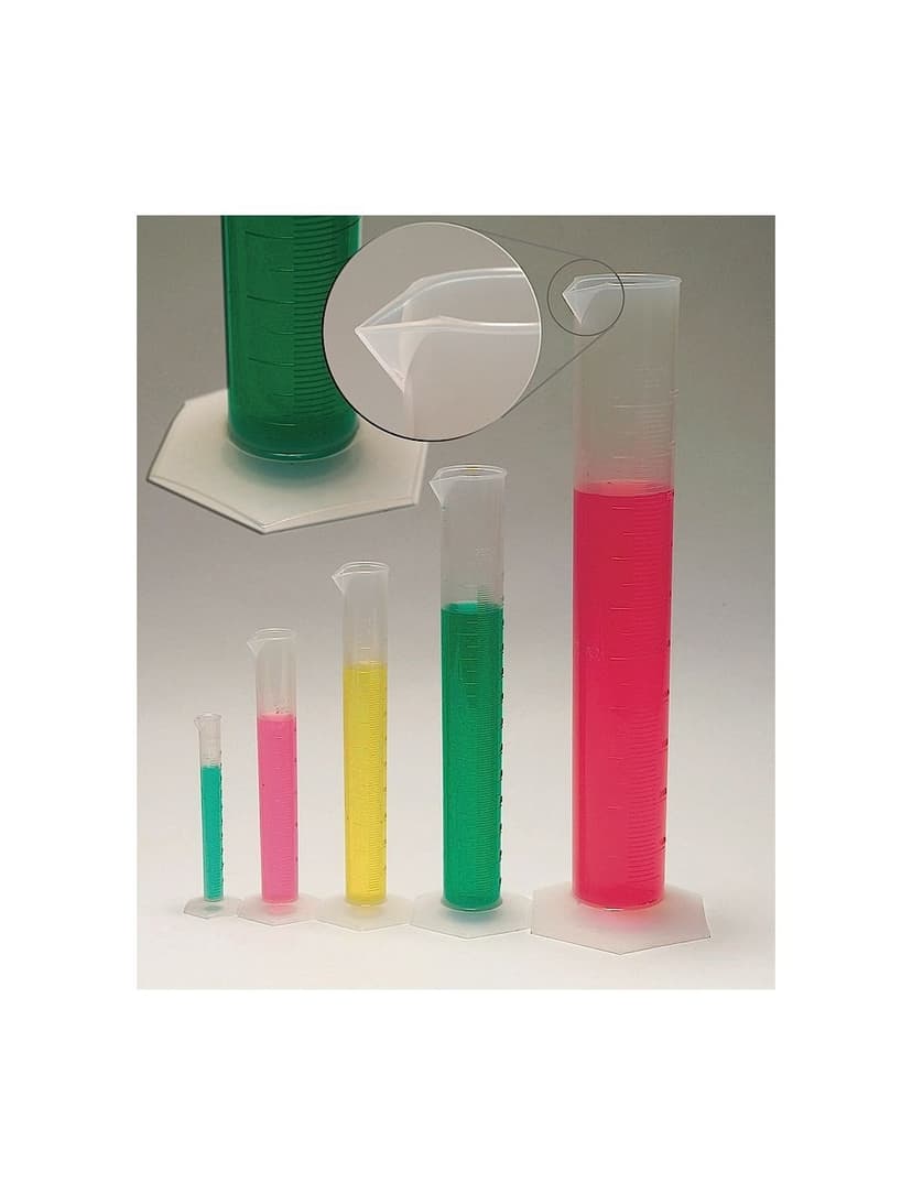 MEASURING CYLINDER, HEX BASE, PP, 500ML
