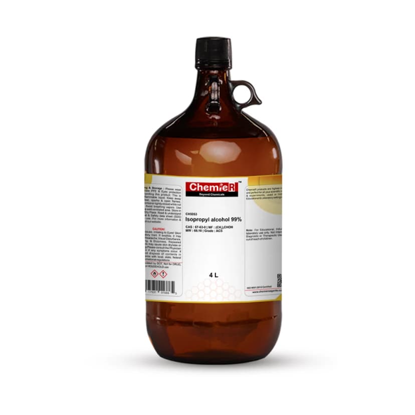 Isopropyl Alcohol ACS, 4X4L