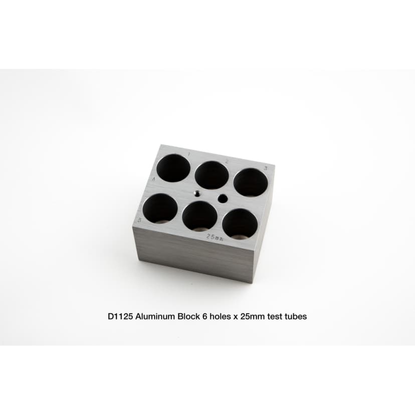 Block, 6 x 25 mm tubes