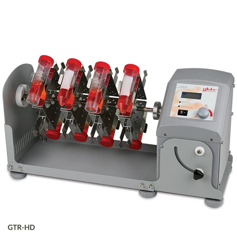Tube Rotator, Horizontal, Digital, Adjustable Speed and Angle, 120-240v, 50/60Hz, US, UK, EU Plugs (Includes: 16-Place Tube Holder for 50mL Tubes)