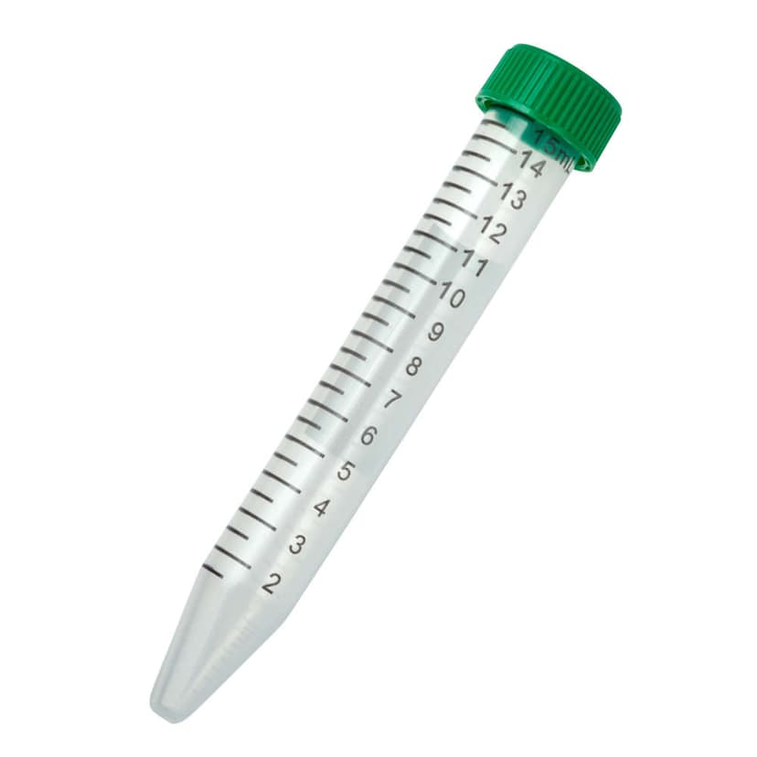 TUBE & CAP, 15mL Centrifuge Tube & Cap Bags, Non-sterile (Tubes and Caps Packed Separately)
