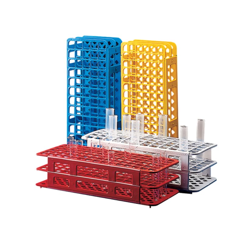 TEST TUBE RACK - RED - 25mm PP