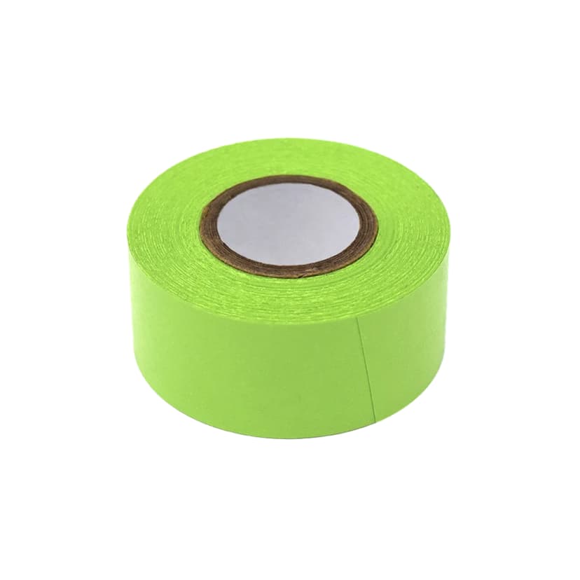 Labeling Tape, 1" x 500" per Roll, 3 Rolls/Box, Lime