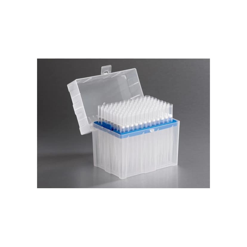 200µL Axygen MultiRack Natural Pipet Tip, Racked, Clear, Non-Sterile, 960 Tips/Pack, 5 Packs/Case
