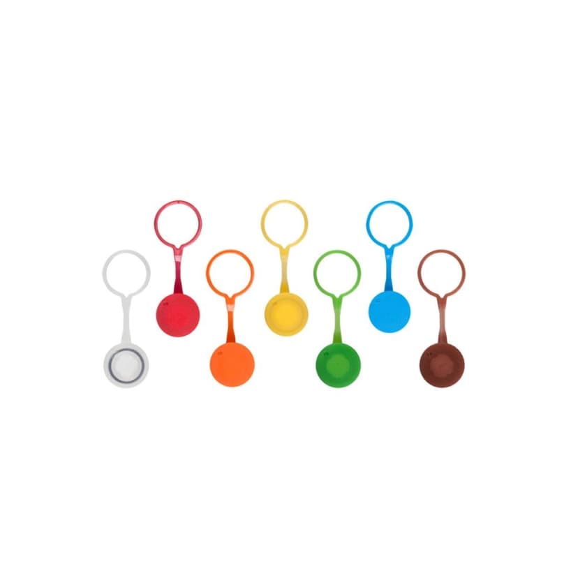 Axygen Microcentrifuge Looped Screw Caps, with O-rings, Brown, Polypropylene, 500 Caps/Unit, 8 Units/Case.