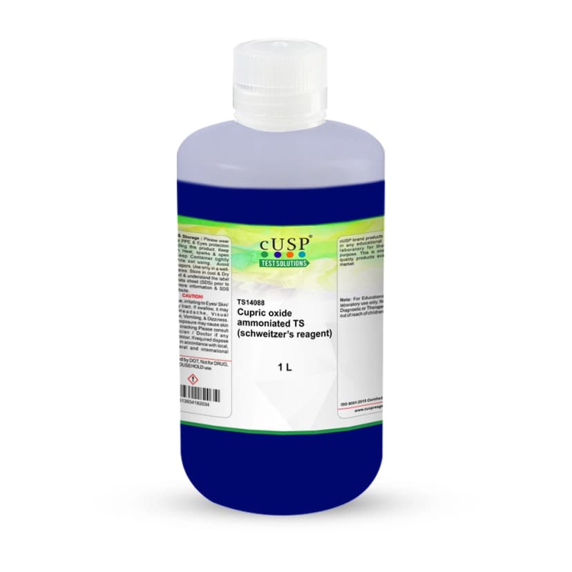 Cupric Oxide, Ammoniated, TS (Schweitzer's Reagent) - 1000mL