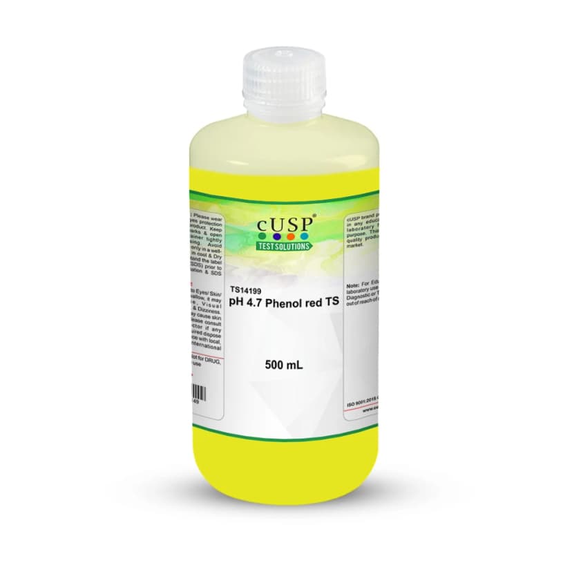 pH 4.7 Phenol Red TS - 500mL