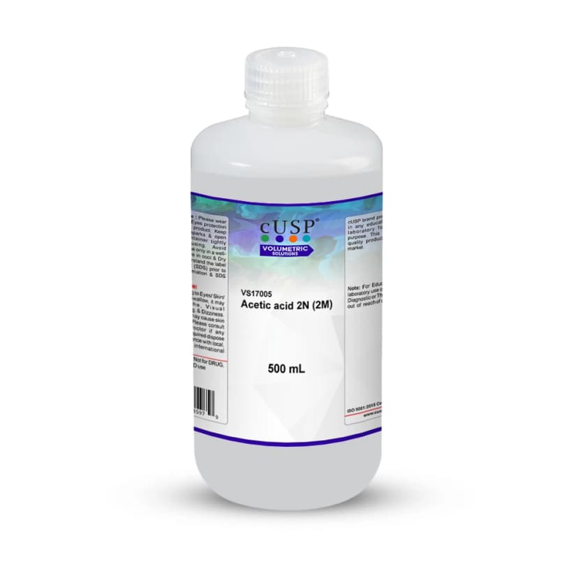 Acetic Acid 2N (2.0M) - 500mL