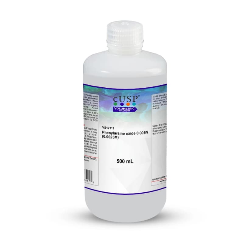 Phenylarsine Oxide 0.005N (0.0025M) - 500mL