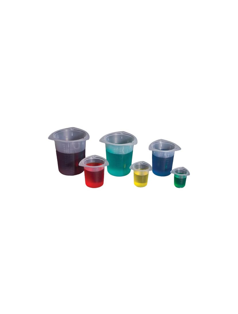TRI-CORNER BEAKER SET (5 EACH OF 6 DIFFERENT SIZES)