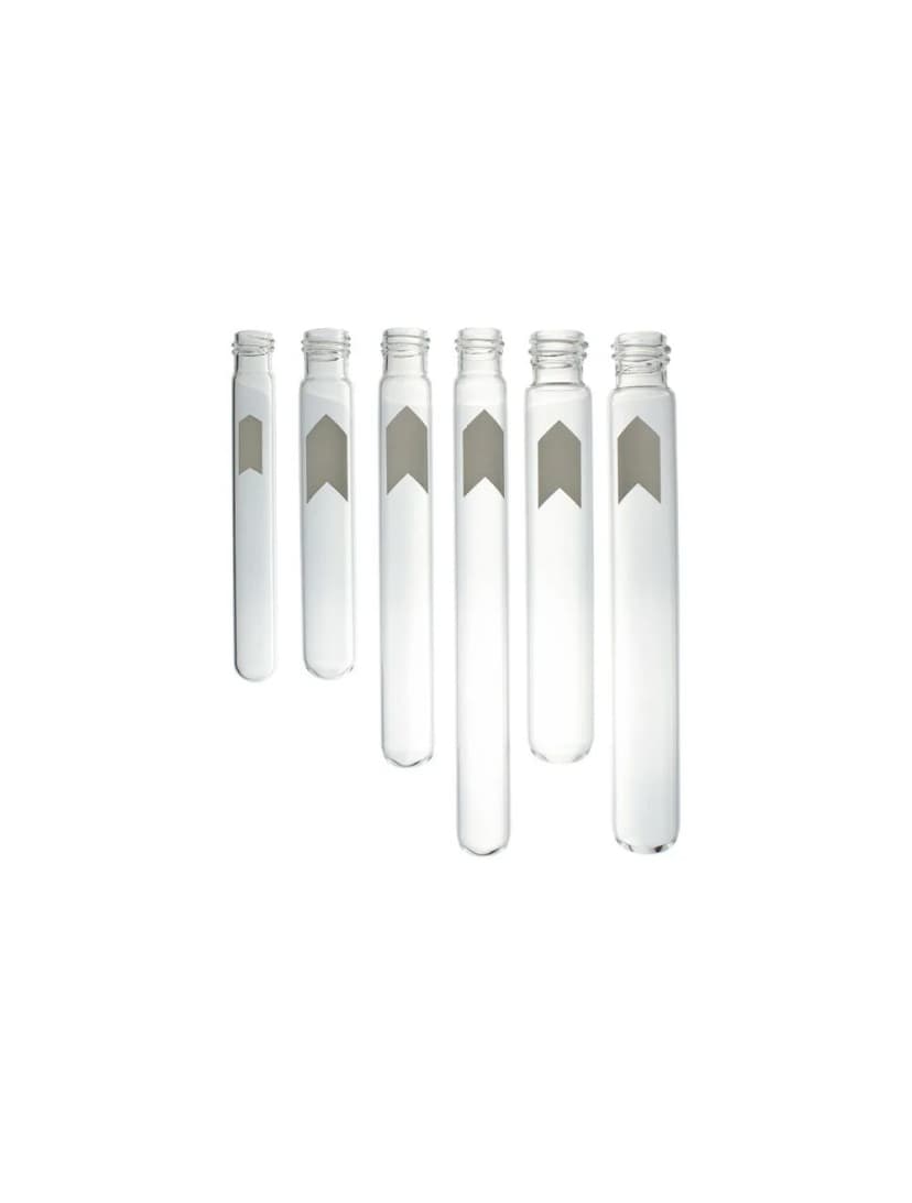 CULTURE TUBES, DISPOSABLE, WITH SCREW-CAP FINISH, OVER FLOW VOLUME 12 ML