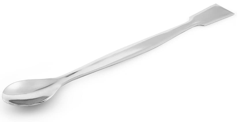 EZBio Stainless Steel Spoon Spatula, 304 SS, Steel Handle, 180 mm, 1/EA